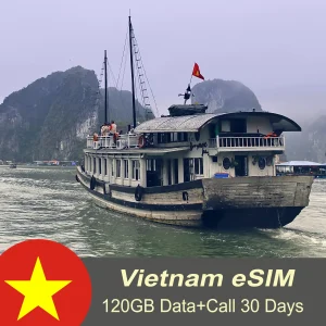eSIM For Vietnam + Free Calls 120GB – 30 days