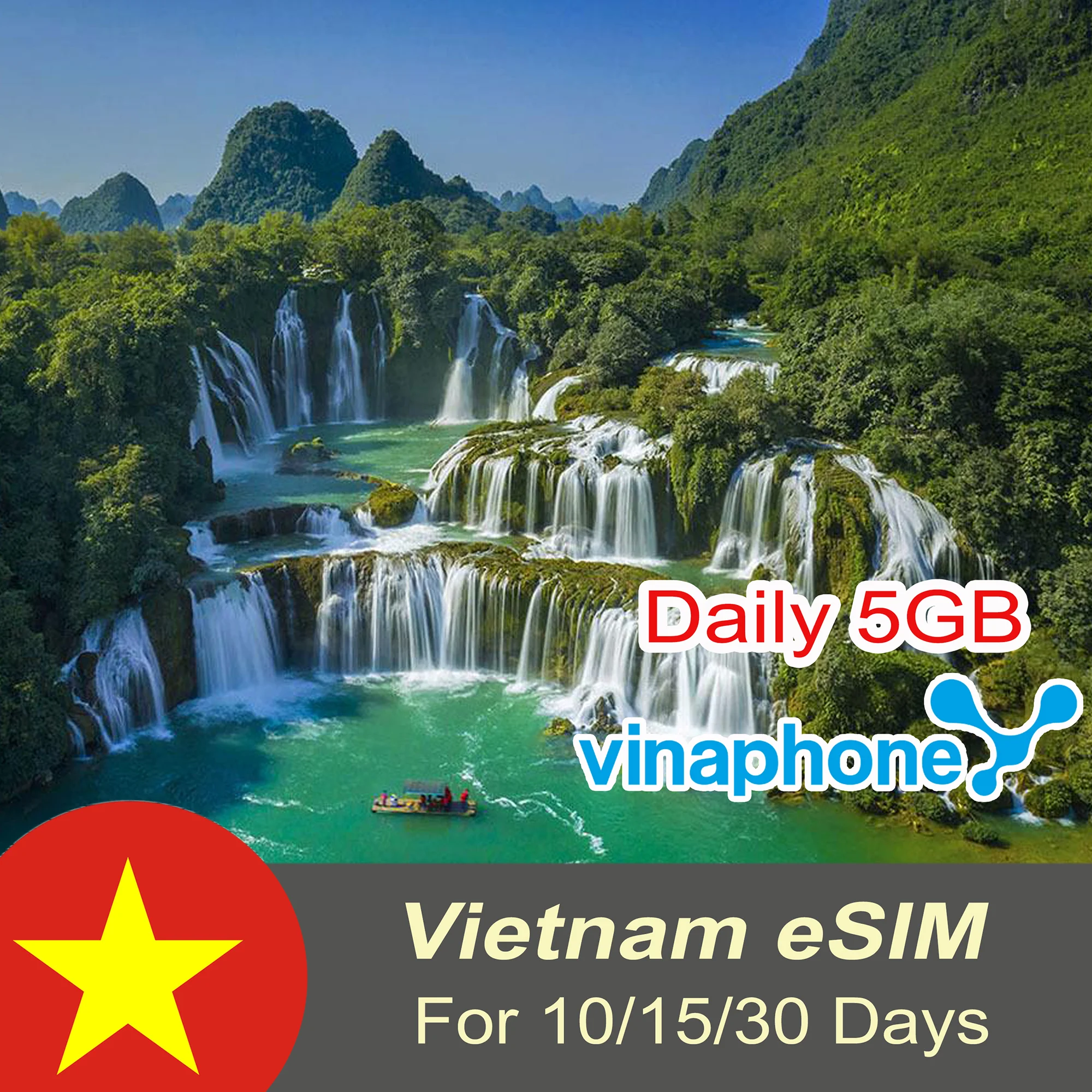 Vietnam eSIM Daily 5GB for 10/15/30 Days
