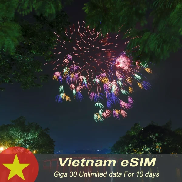 Vietnam eSIM Unlimited Data for 10 days