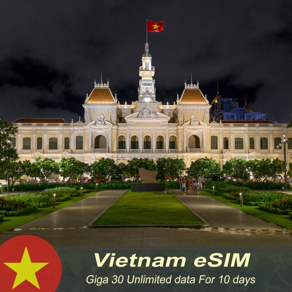 Vietnam eSIM Unlimited Data for 10 days