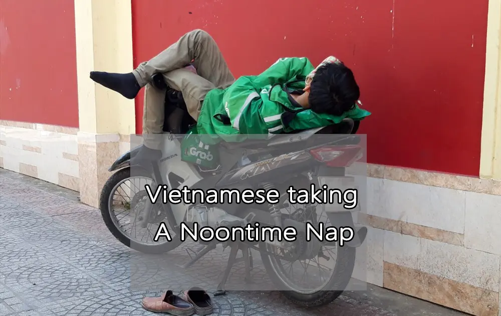 Vietnamese taking a noontime nap