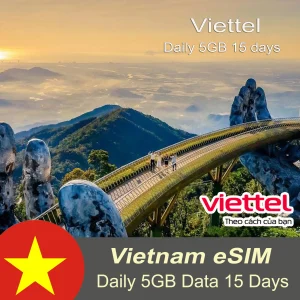 Viettel eSIM Daily 5GB For 15 Days