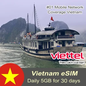 Viettel esim for travel daily 5GB 30days