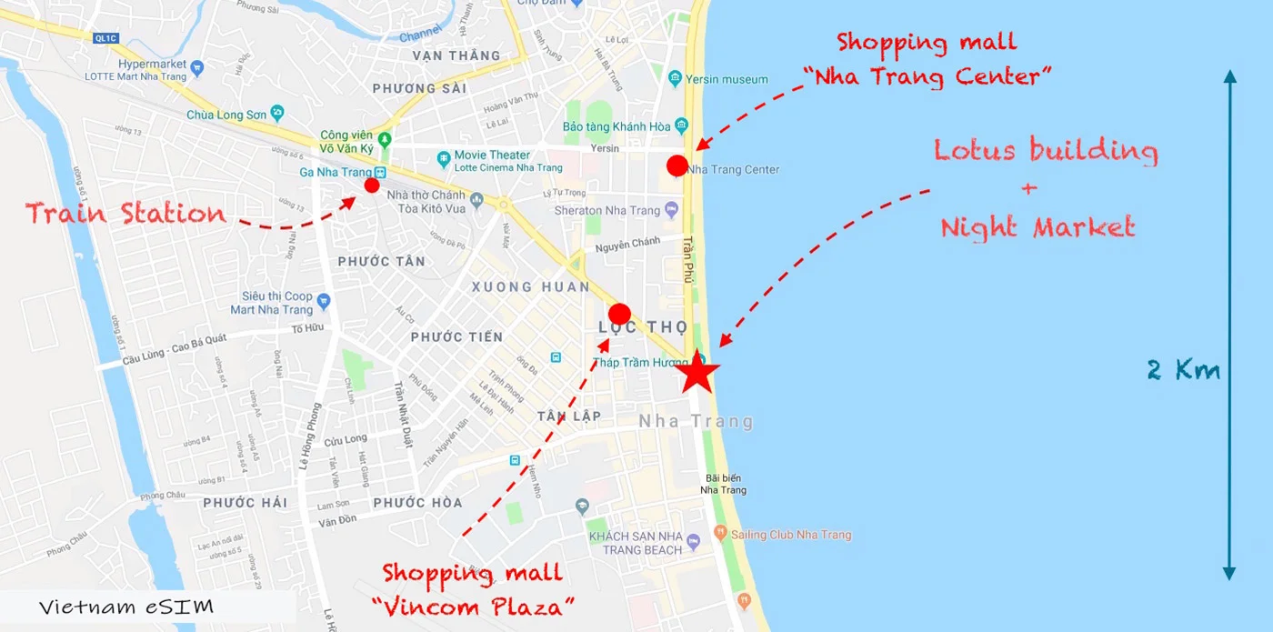 Nha Trang Tourist Map