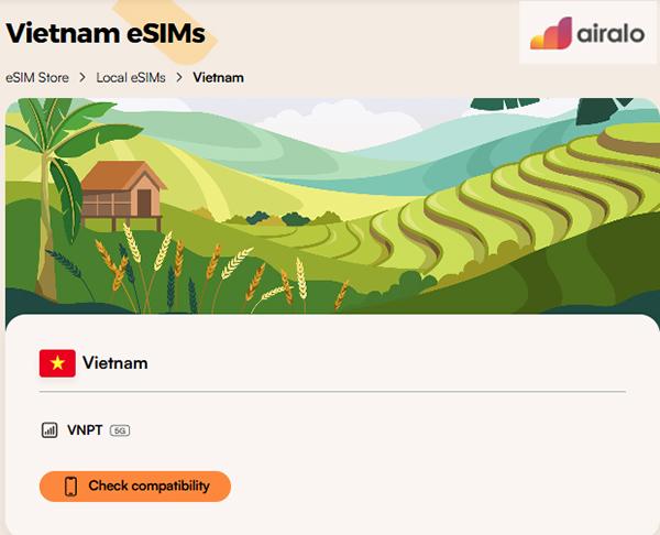 Airalo Vietnam travel eSIM